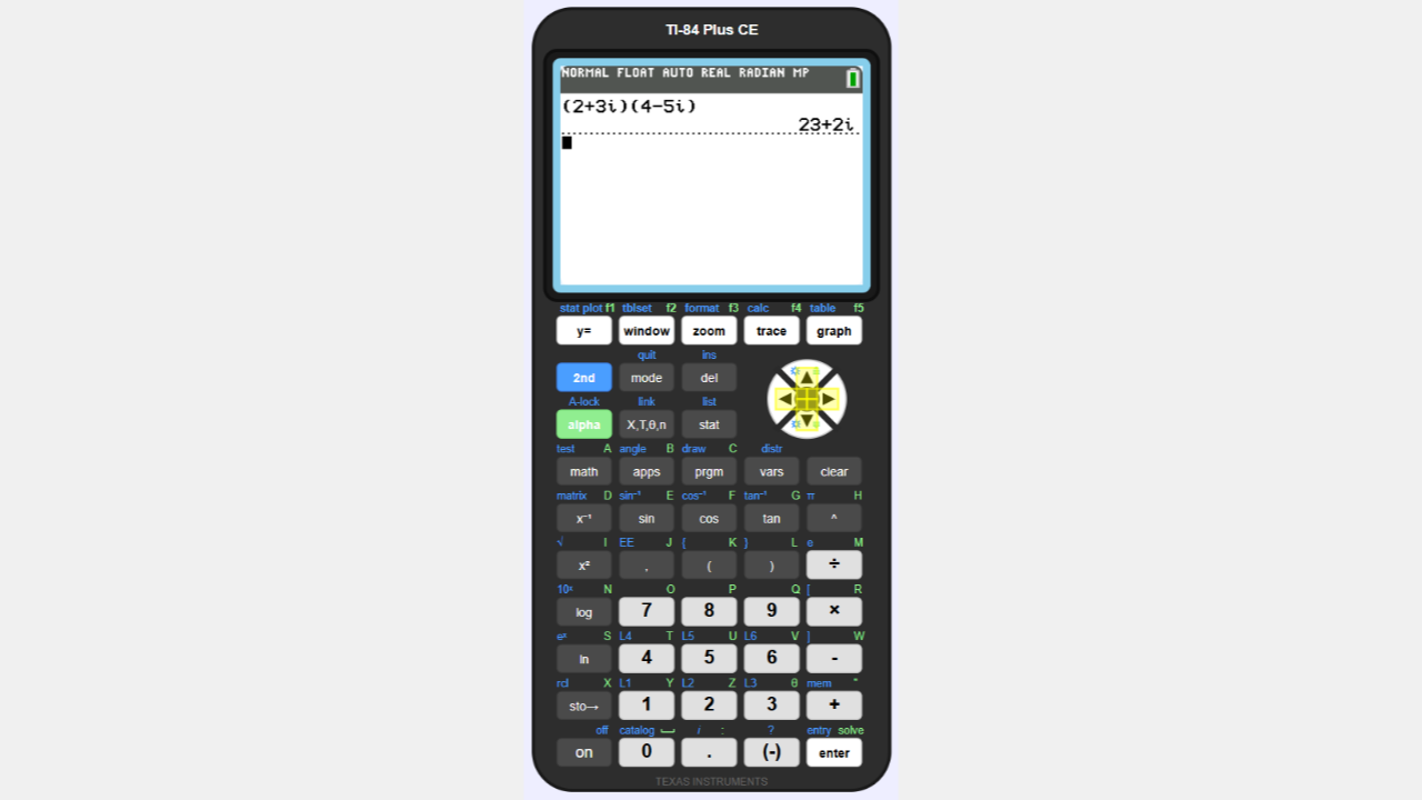 TI-84 Plus CE Calculator Online gallery image