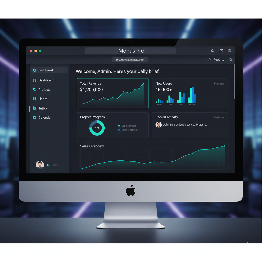 Mantis Professional React Dashboard. - Main product screenshot demonstrating key features and user interface