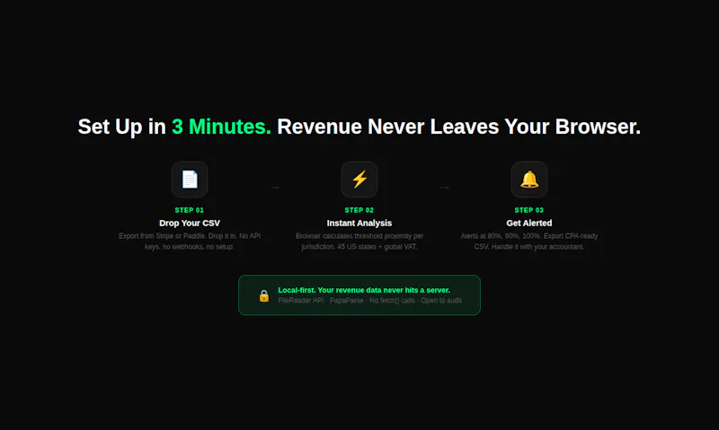 Tax Threshold Radar screenshot 4