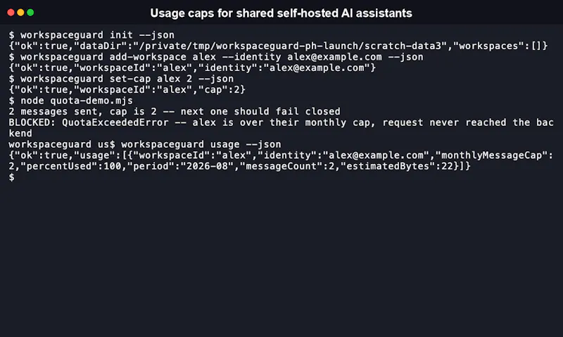 WorkspaceGuard screenshot 1