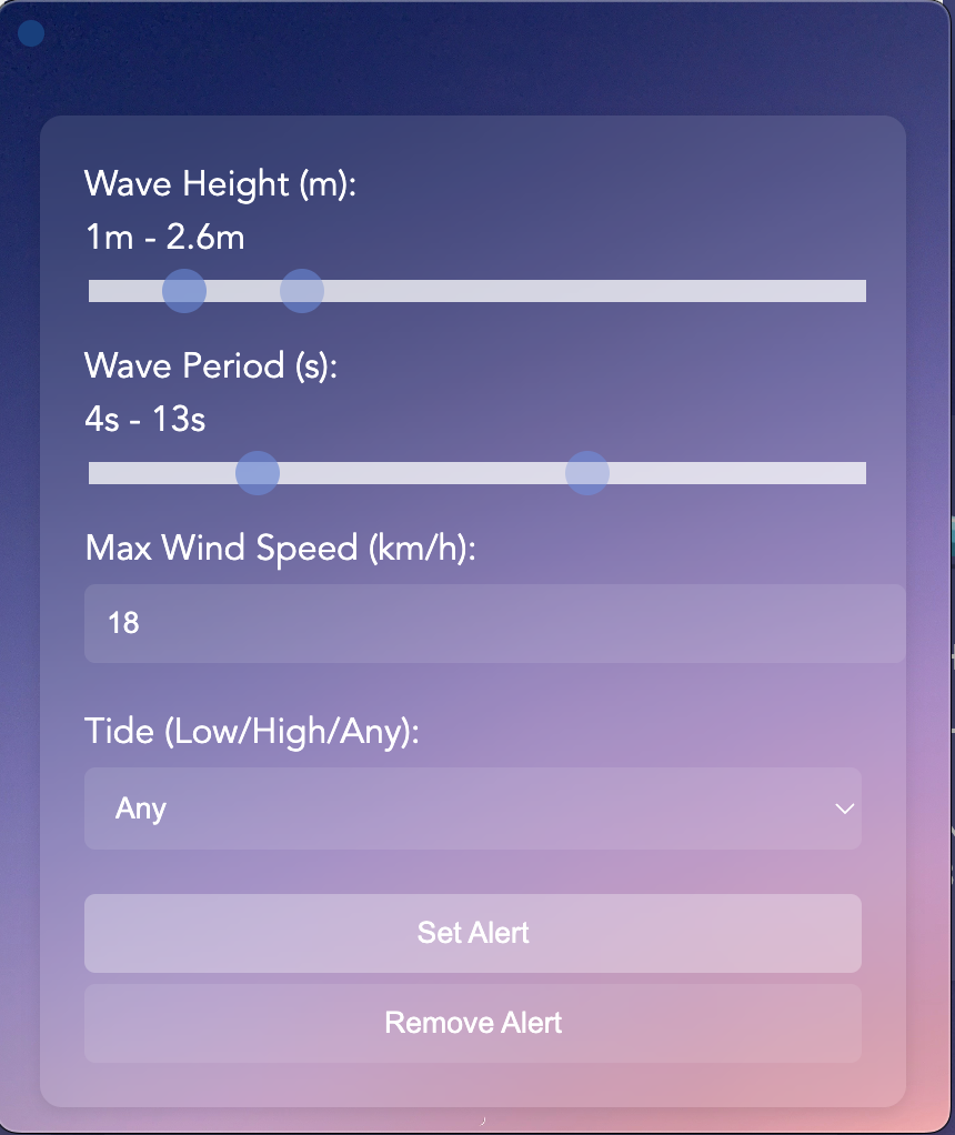 Média Surf Menubar - Application de surf Menubar pour macOS 3