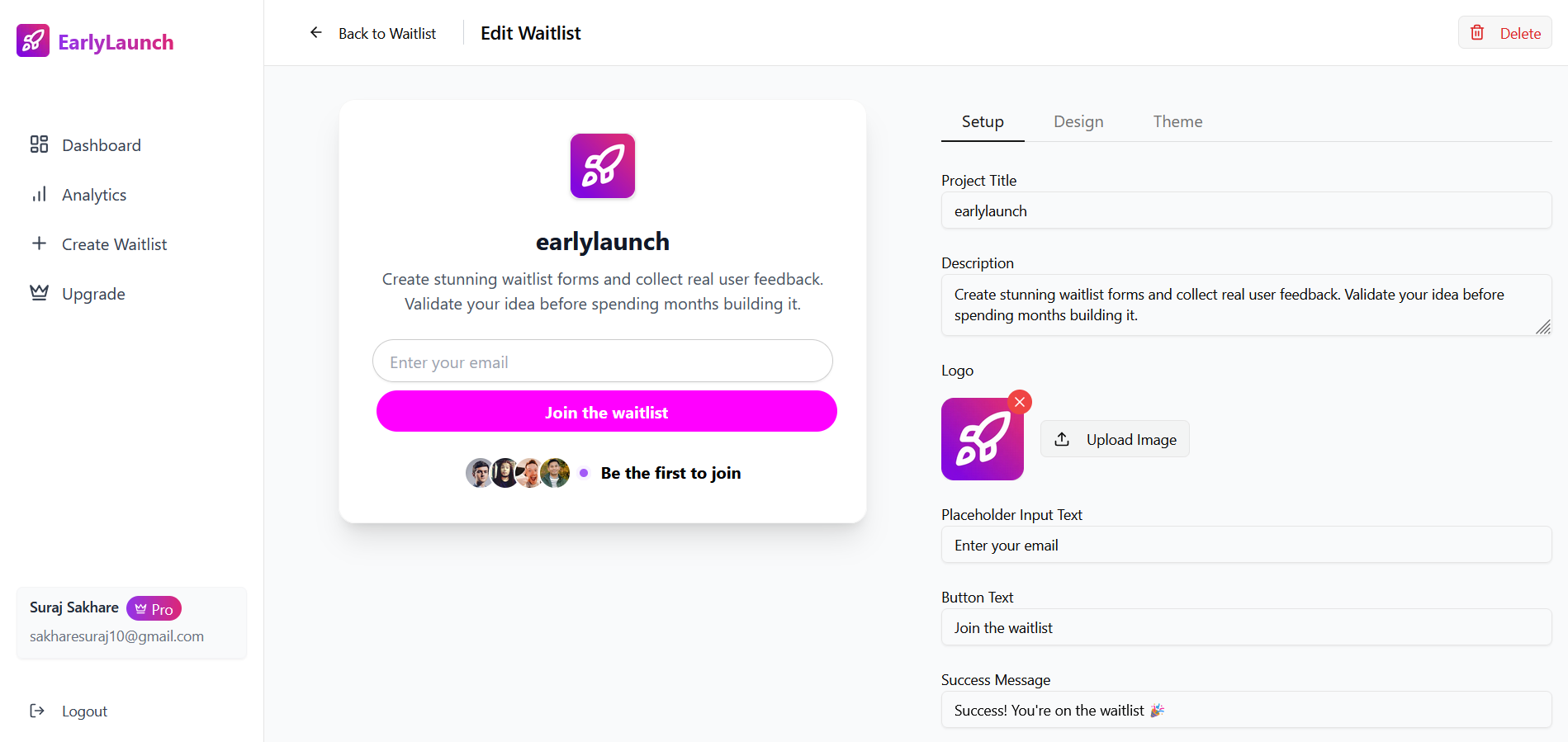 EarlyLaunch - Validate your saas idea before you build media 4