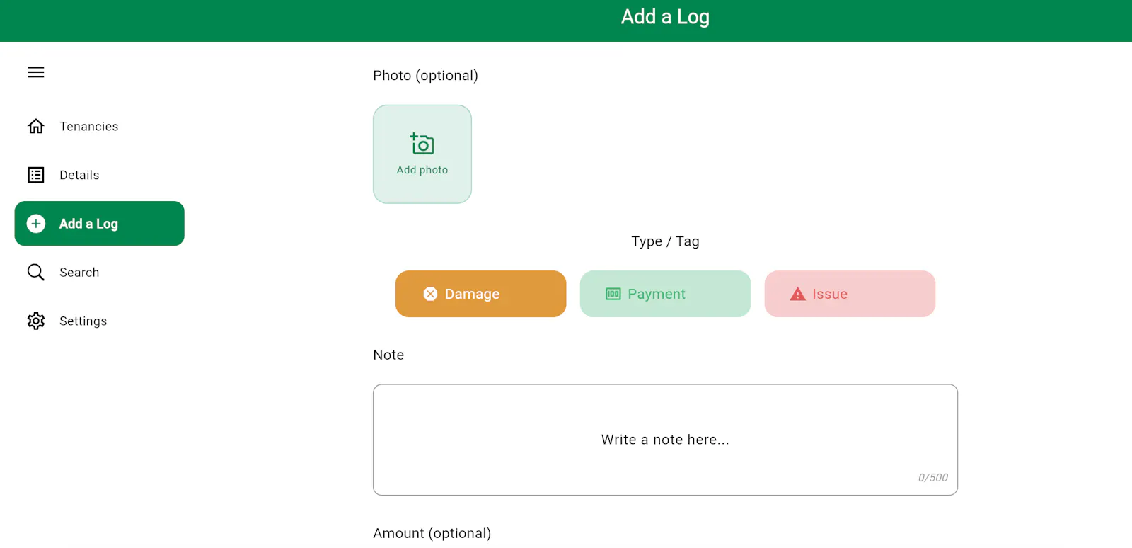 MyRentLog screenshot 3