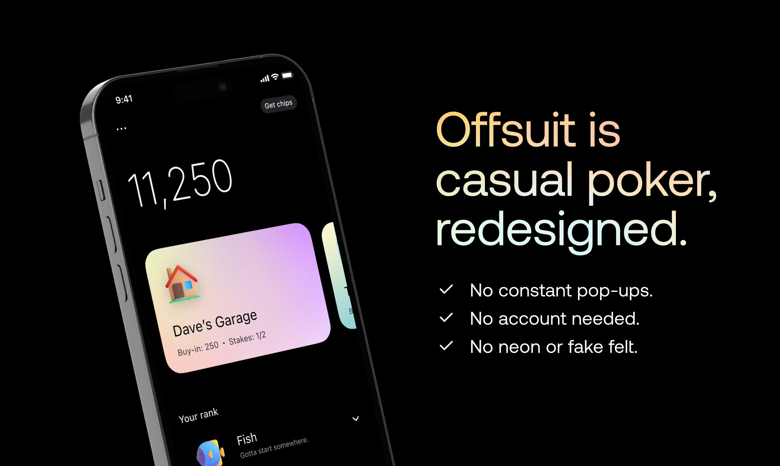 Offsuit Poker - Ein modernes Design zum digitalen Poker bringen Medien 3
