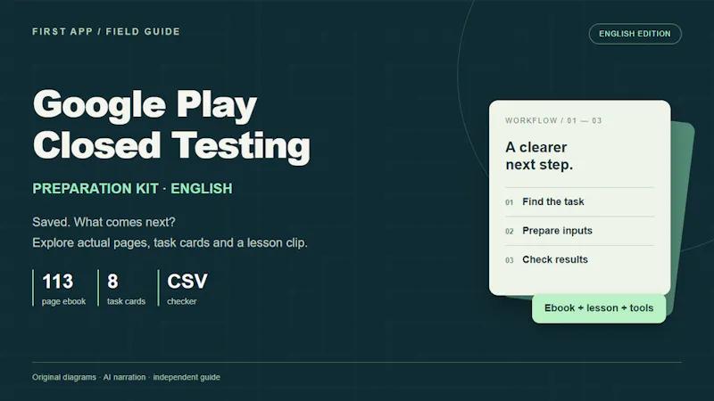 Google Play Closed Testing Prep Kit screenshot 1