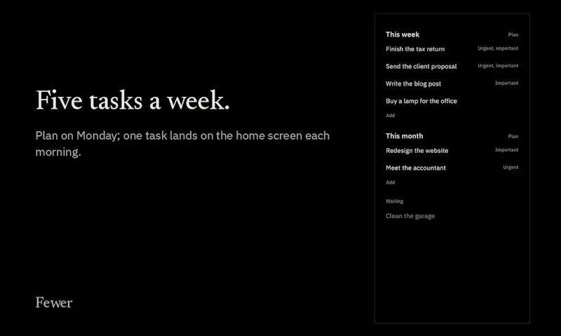 Fewer screenshot 4