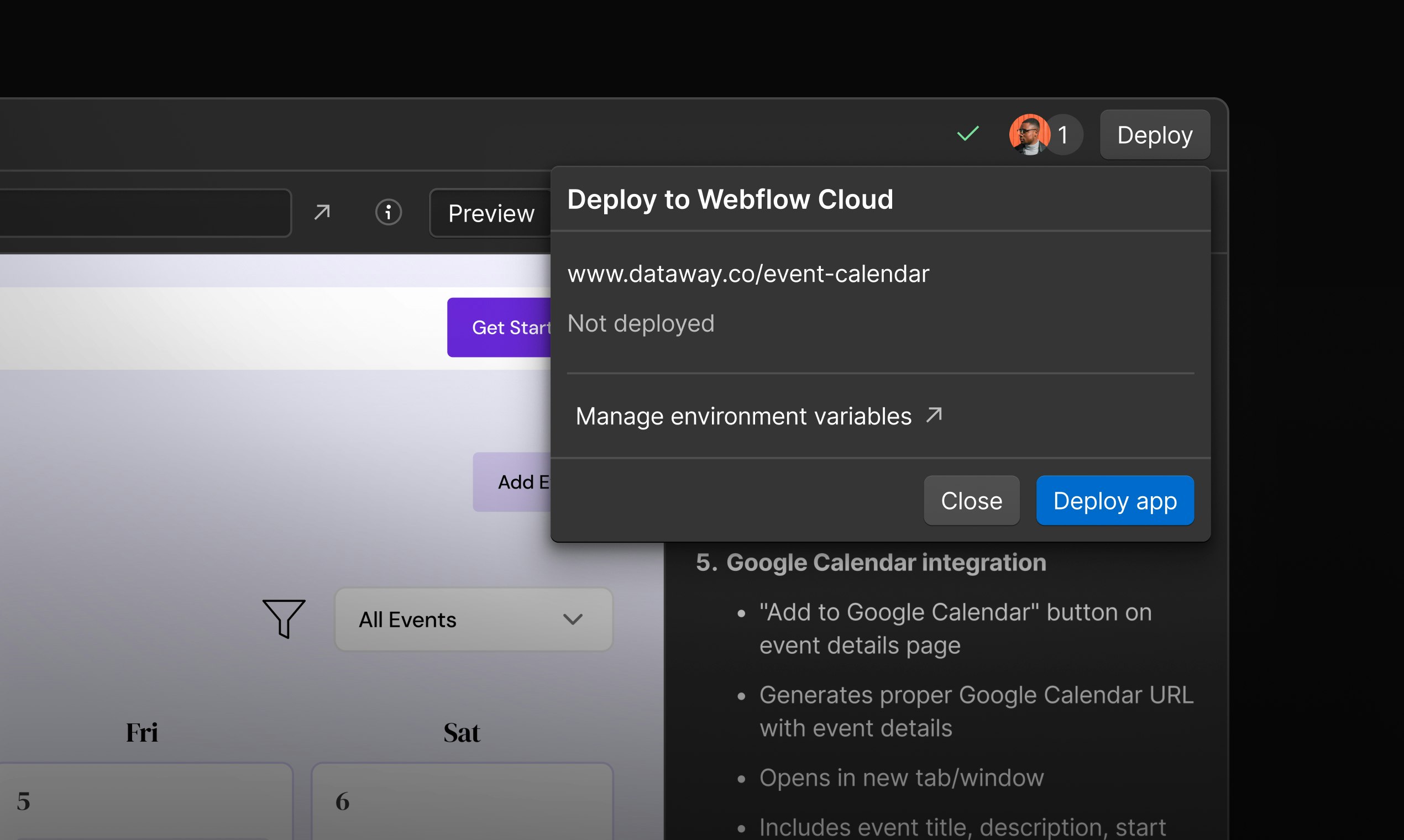 Webflow App Gen - Screenshot 5 preview