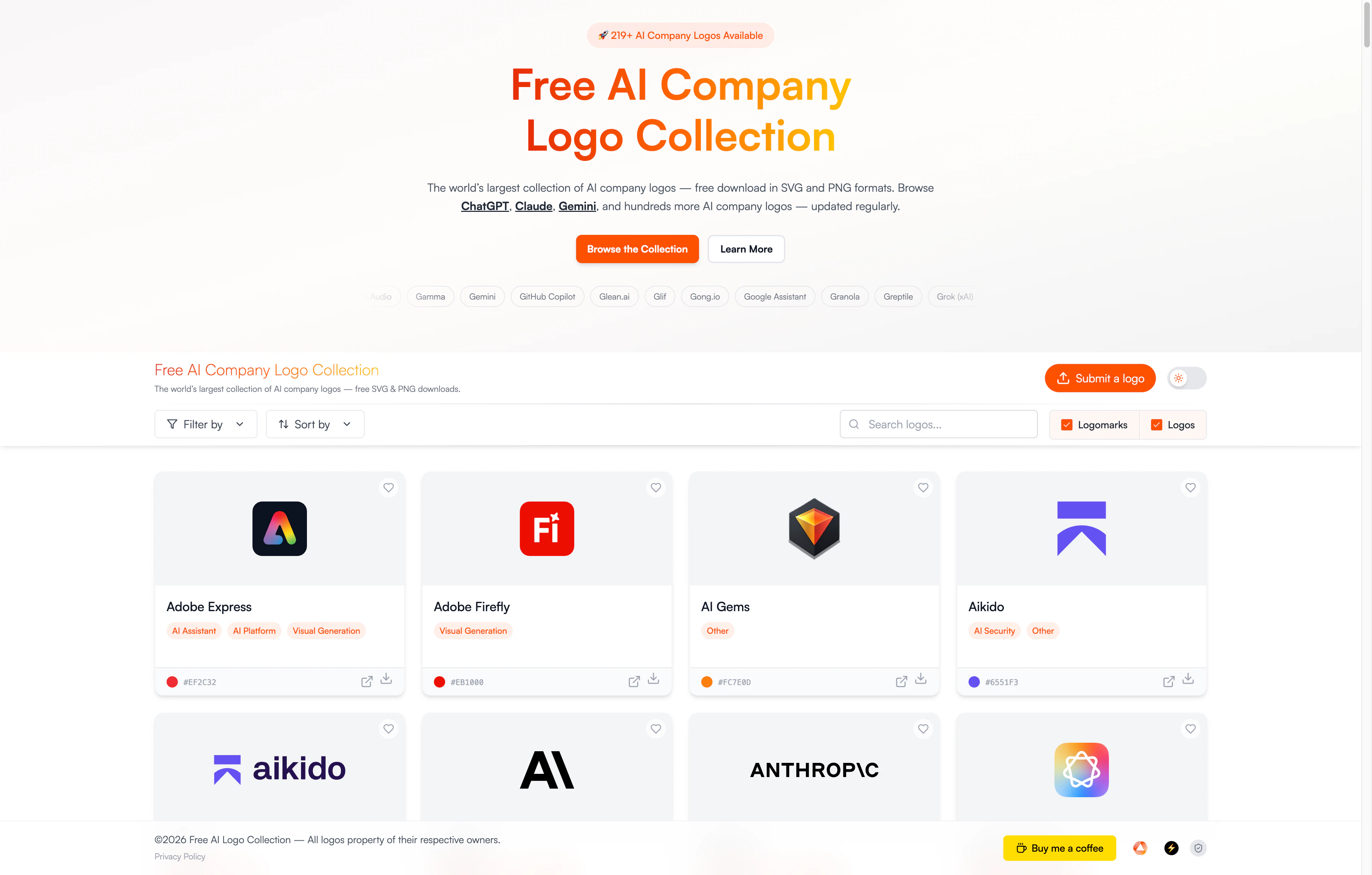 Free AI Company Logo Collection screenshot 1