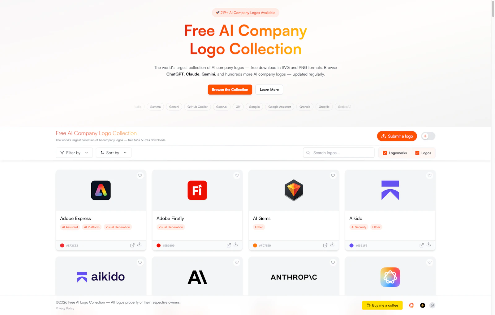 Free AI Company Logo Collection screenshot 1
