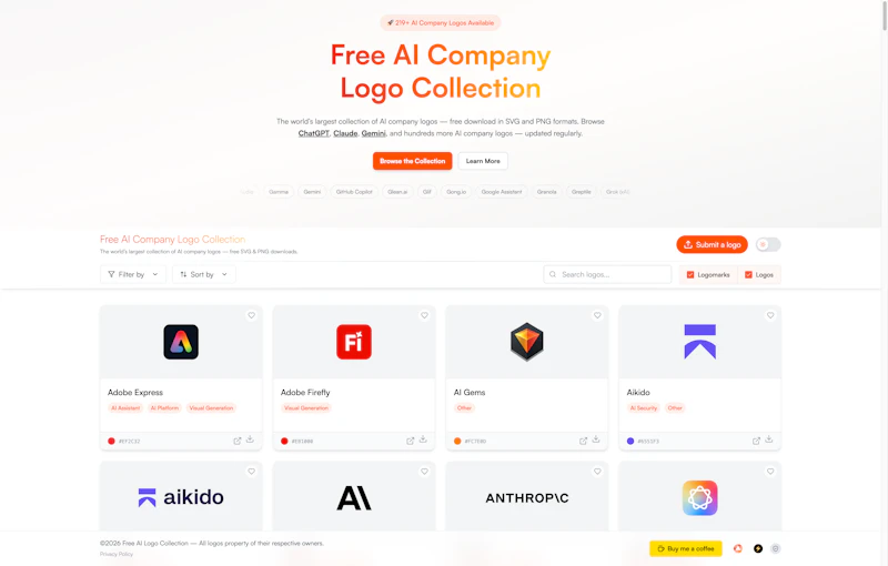 Free AI Company Logo Collection screenshot 1