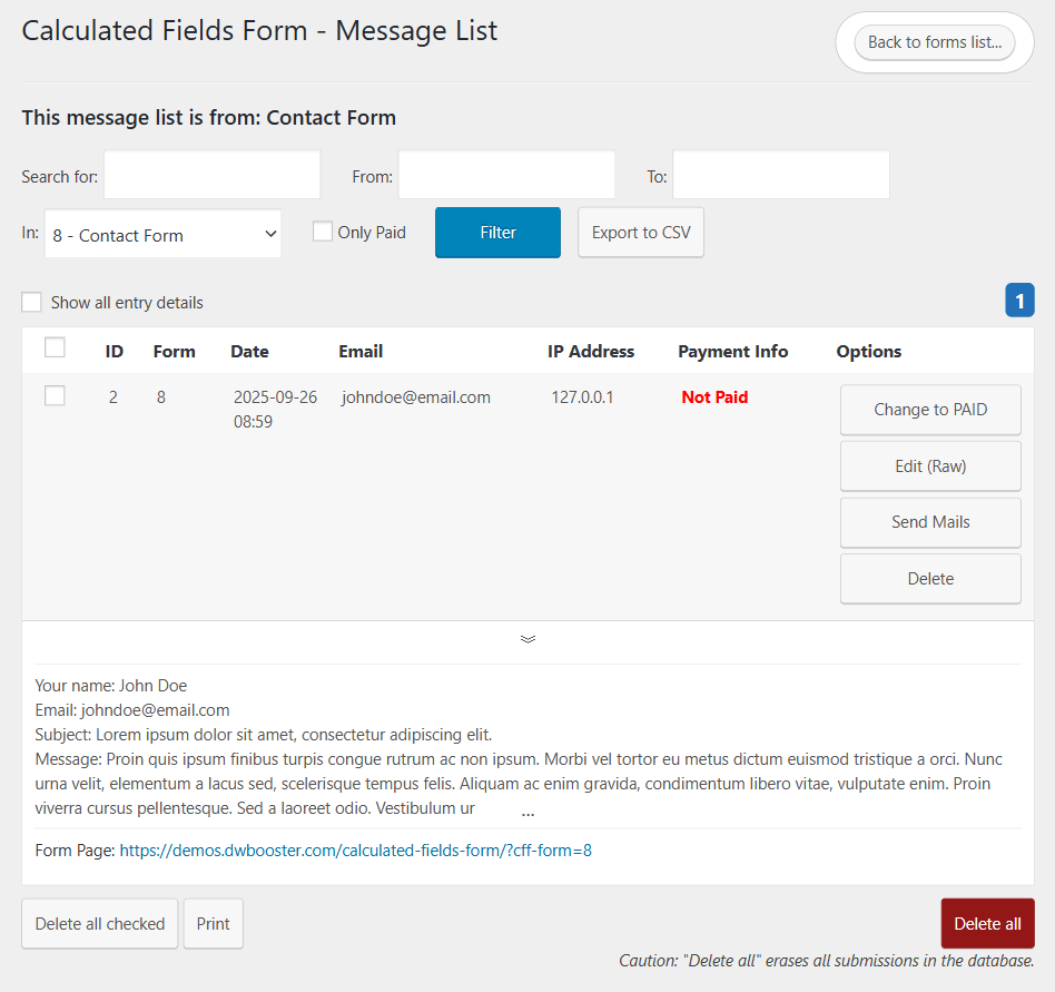 Calculated Fields Form gallery image