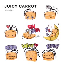 Juicy Carrot Stickers gallery image