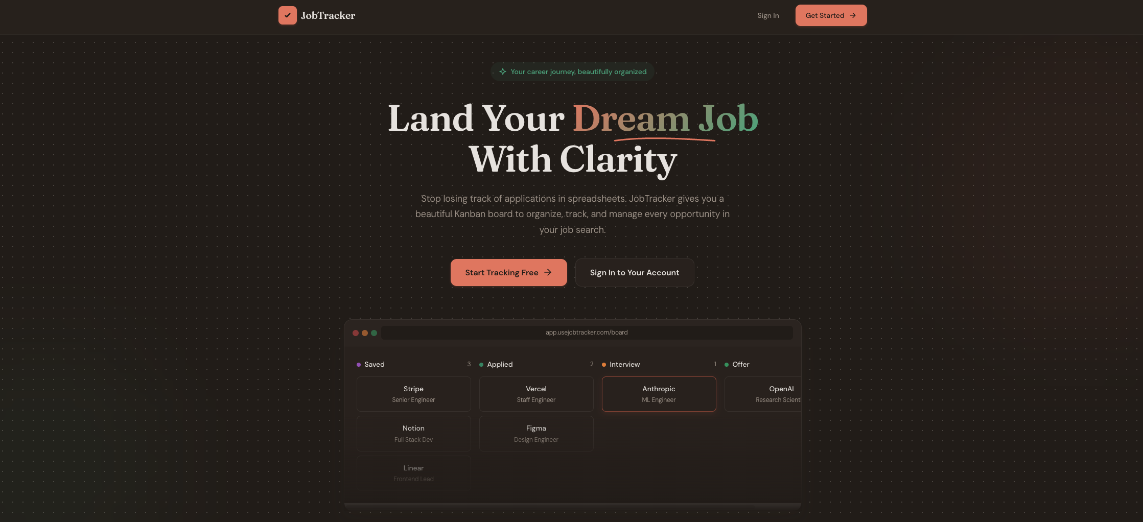 JobTracker - Product Hunt launch logo