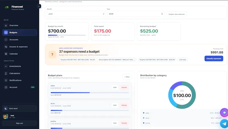 Financeel screenshot 2