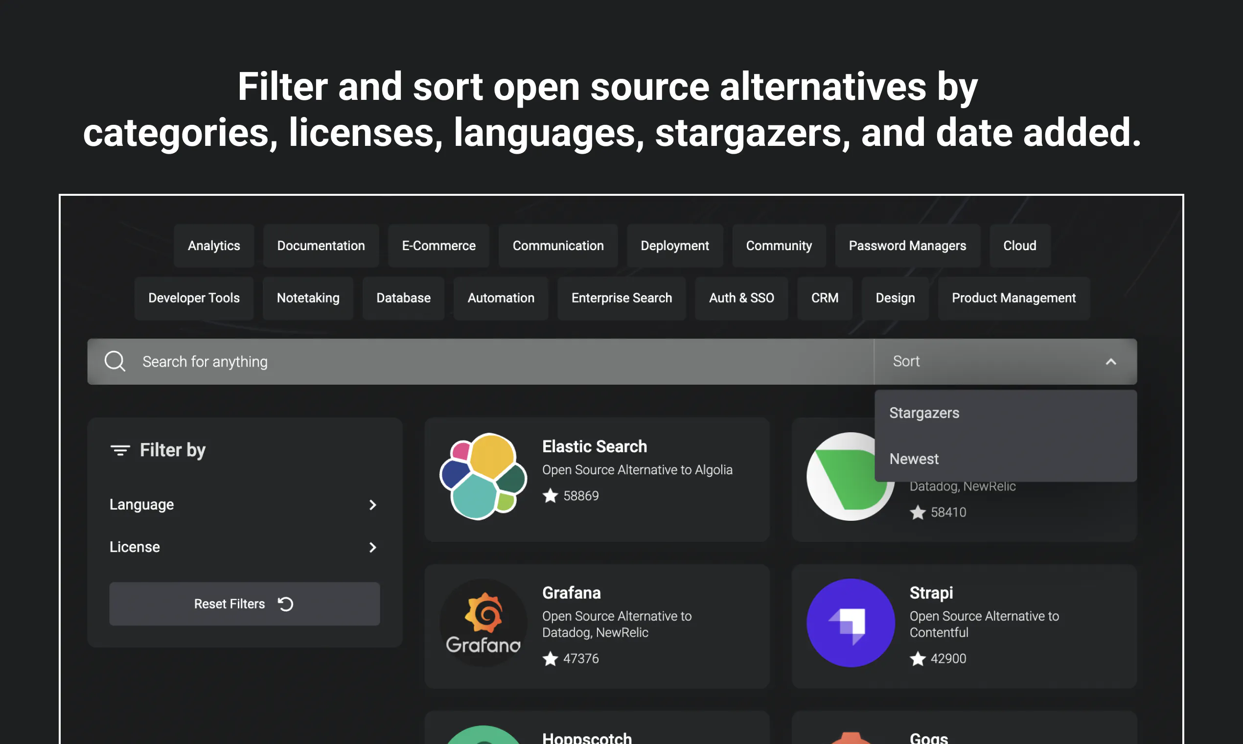Opensourcealternative.to: Open source alternatives to proprietary ...