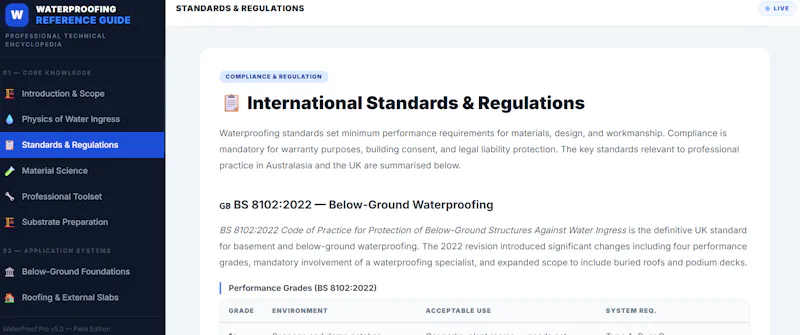 Construction Waterproofing Guide screenshot 4
