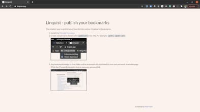 Linquist - publish your bookmarks gallery image