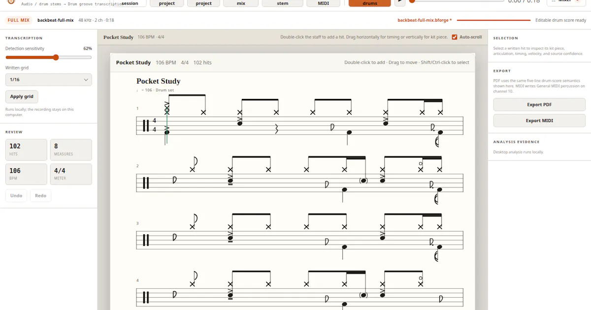 Backbeat Forge