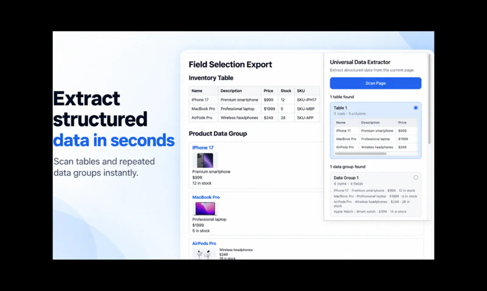 Universal Data Extractor screenshot 2