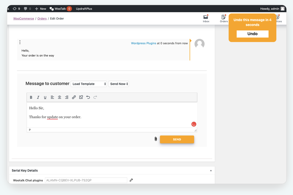 Wootalk Woocommerce Chat Plugin gallery image