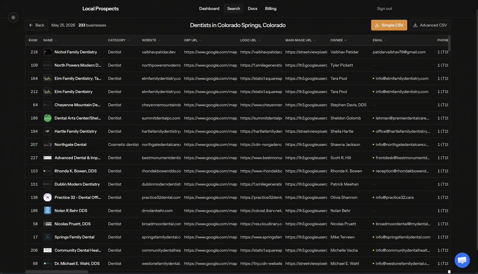 LocalProspects.ai screenshot 2