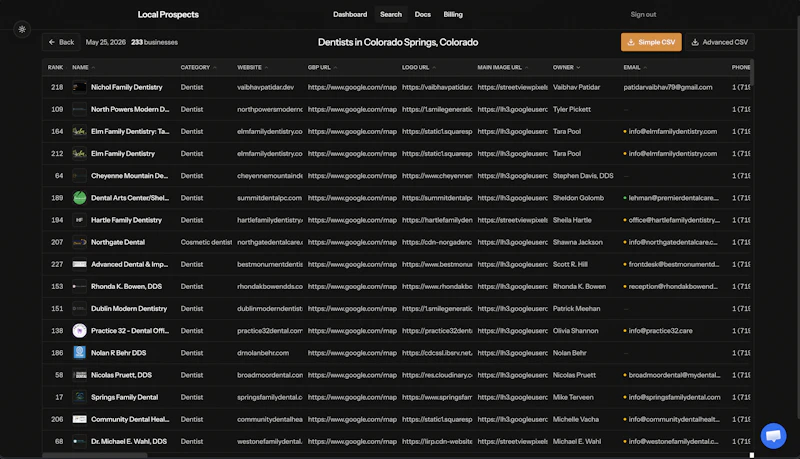 LocalProspects.ai screenshot 2