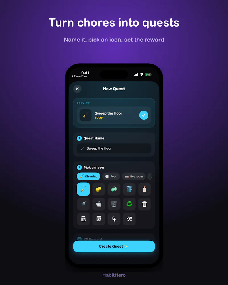 HabitHero - Gamified Chores screenshot 6