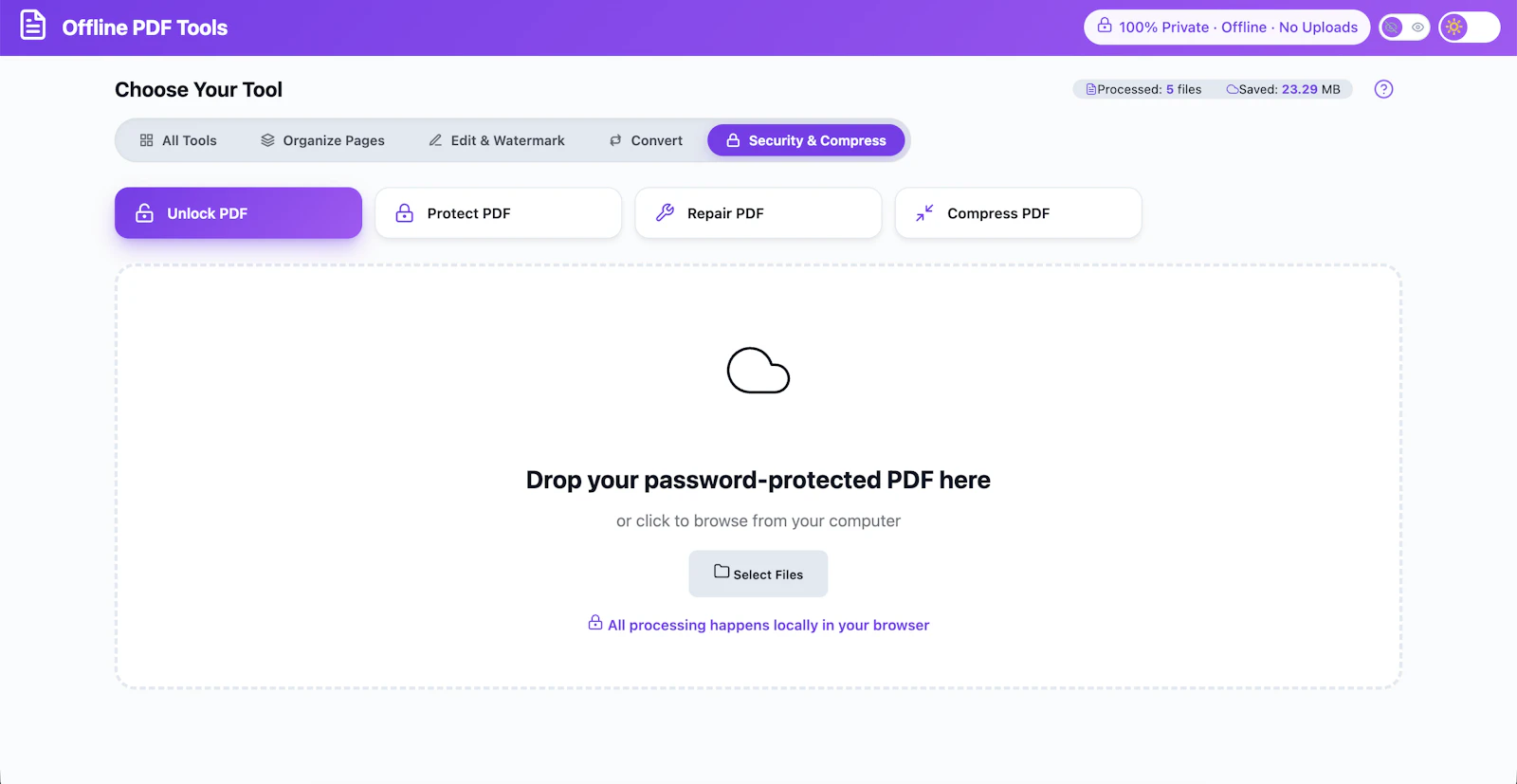 Offline PDF Tools screenshot 1