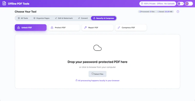 Offline PDF Tools screenshot 1