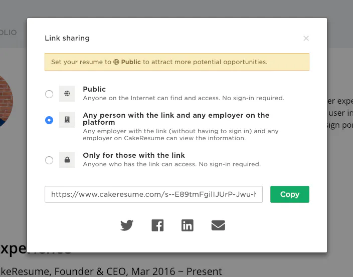 CakeResume v3 : p/cakeresume | Product Hunt