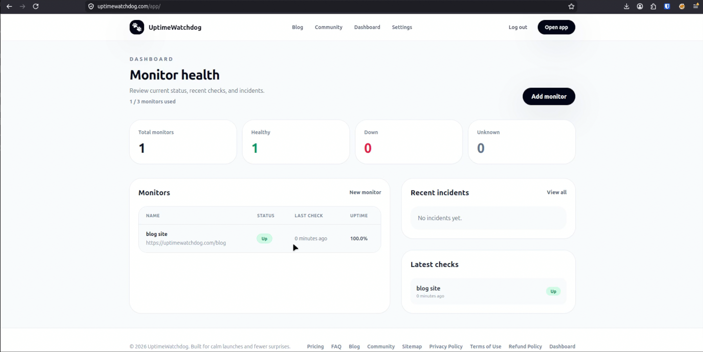 UptimeWatchdog gallery image