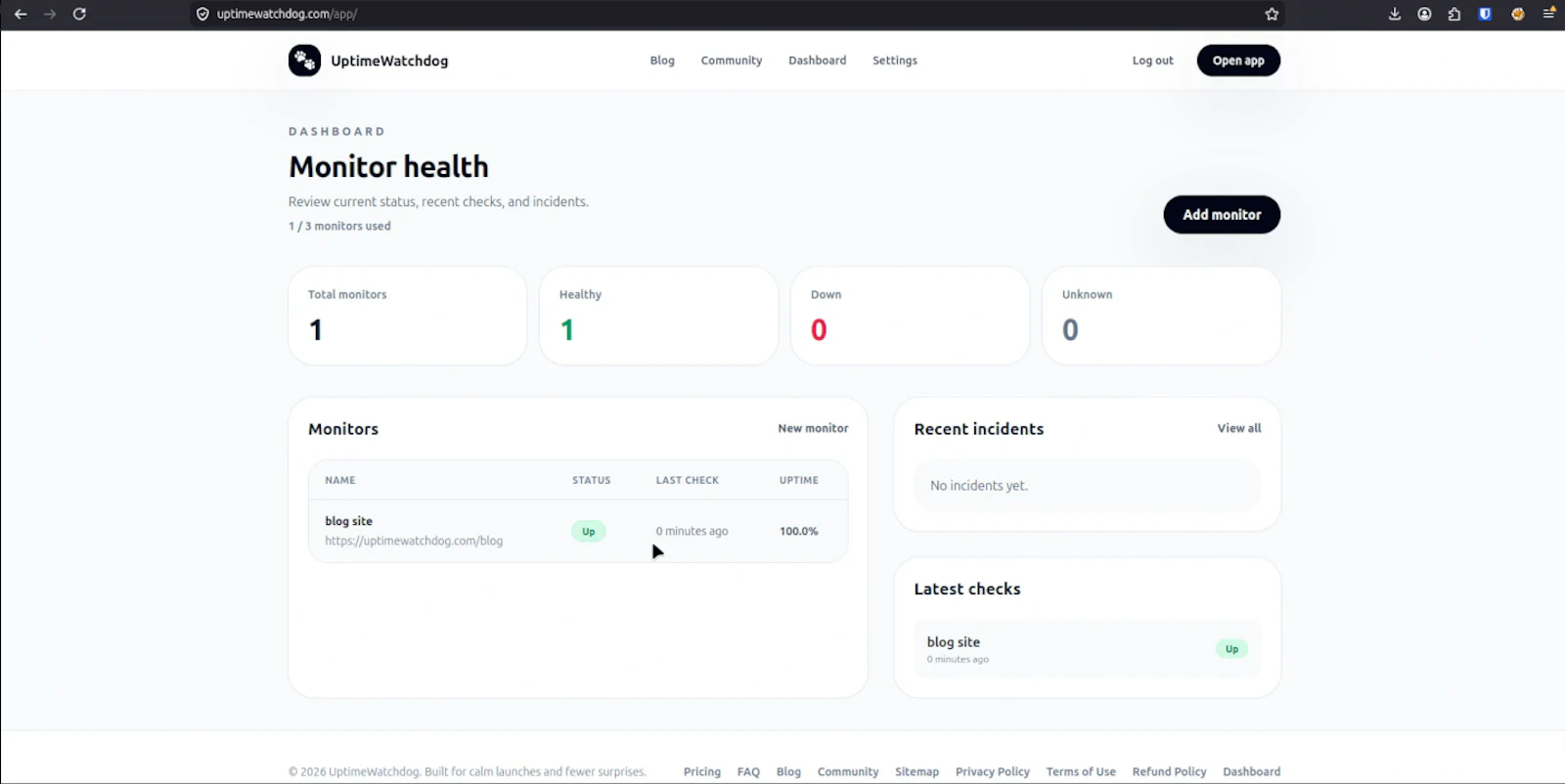 UptimeWatchdog screenshot 3