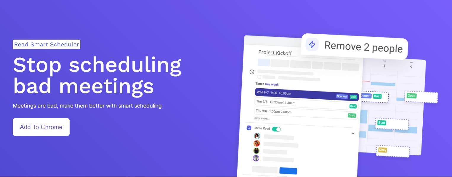 Lesen Sie Smart Scheduler - Automatisieren Sie die beste Zeit für Ihre Besprechungen Medien 6