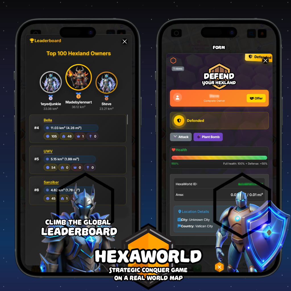 HEXAWORLD.APP - 互動六邊形世界領土征服遊戲 media 3