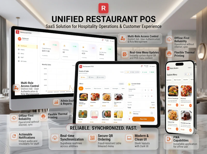 Offline-First Restaurant POS SaaS screenshot 1