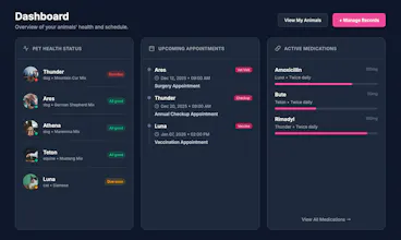 VetDex Vet Records Tracker gallery image