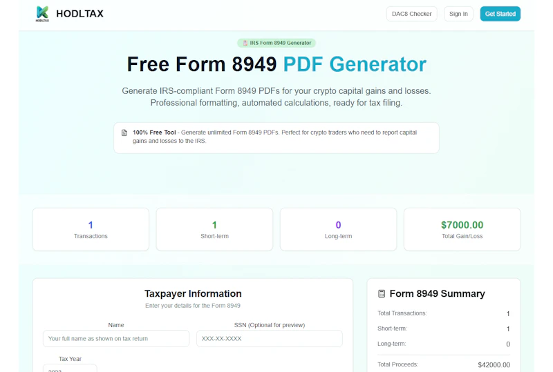 HODLTAX screenshot 3