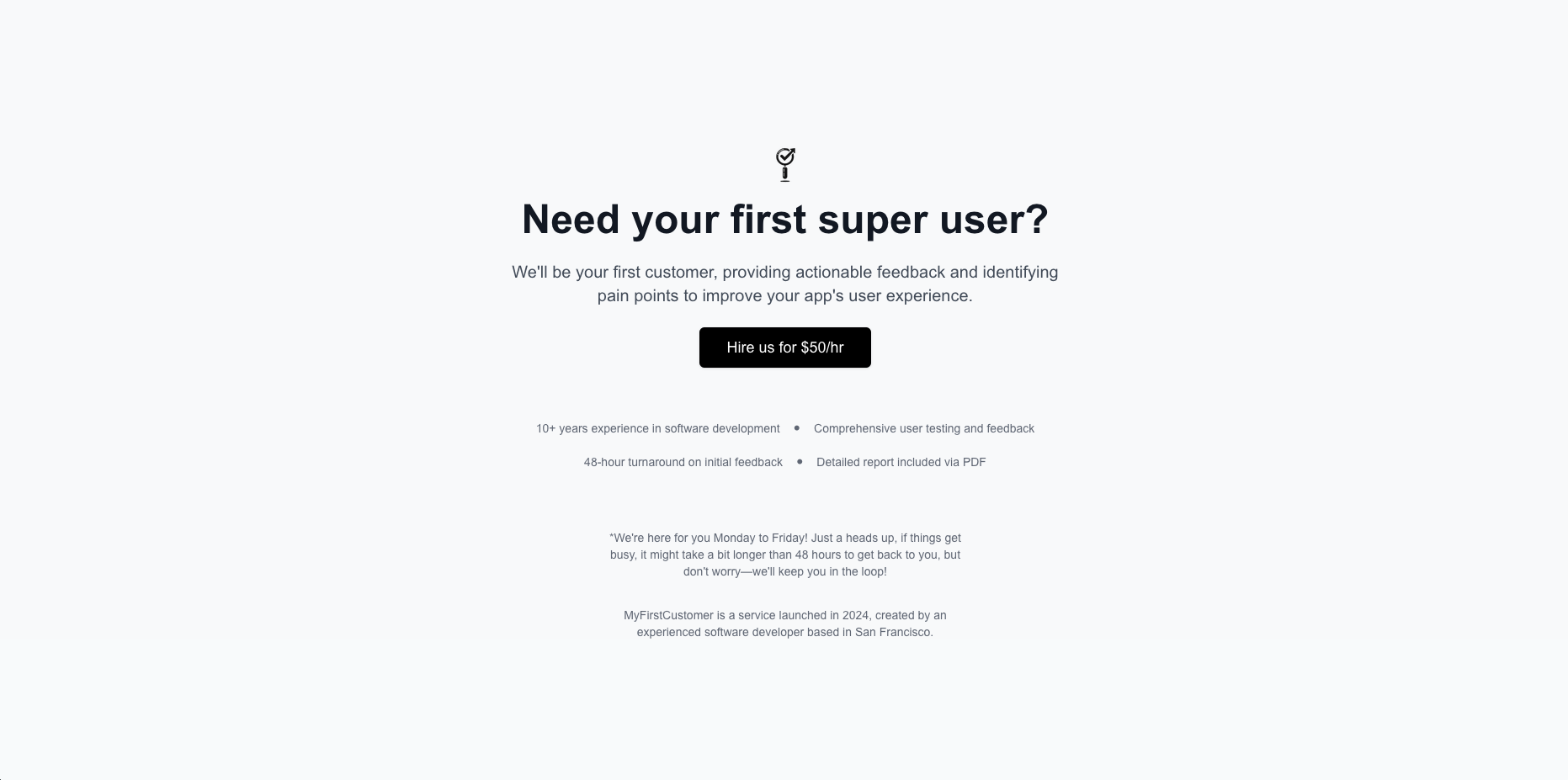 My First Customer gallery image