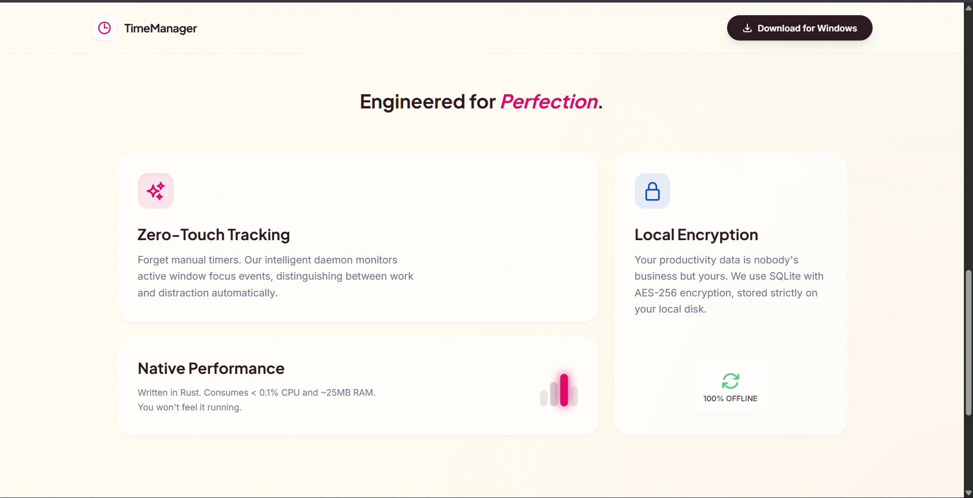 Time Manager - Screenshot 5 showing product features and functionality