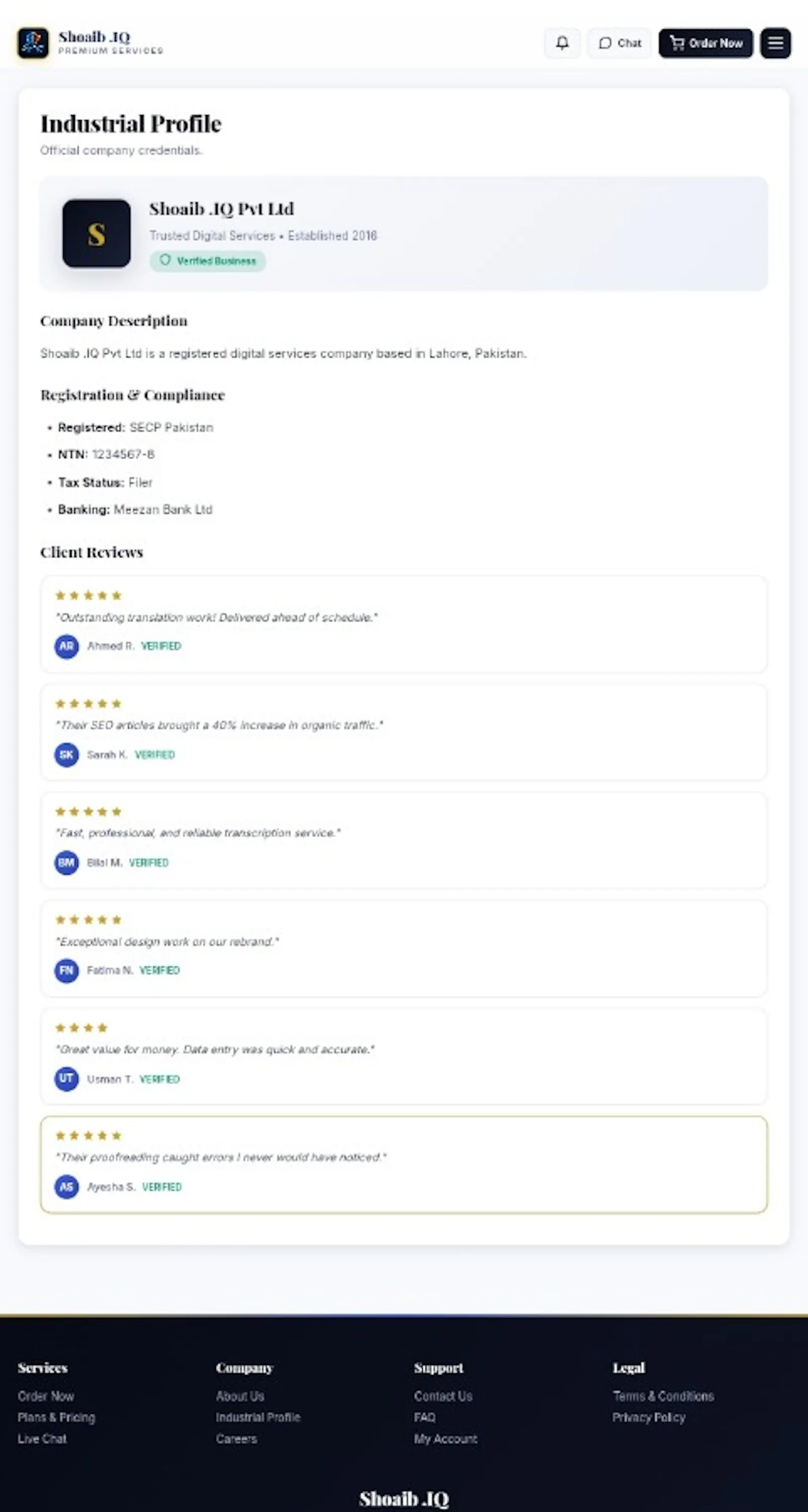 Shoaib .IQ — Premium Digital Services screenshot 2
