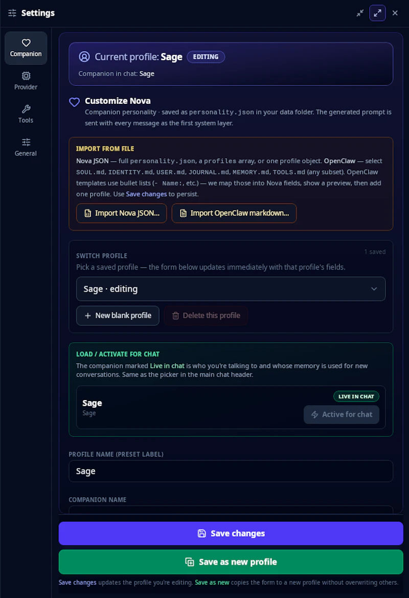 Nova AI Companion screenshot 3