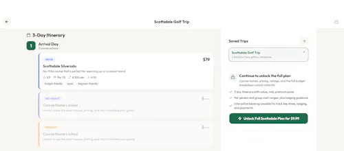 18Away Trip Builder gallery image