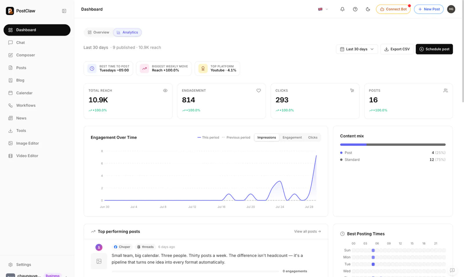 PostClaw screenshot 5