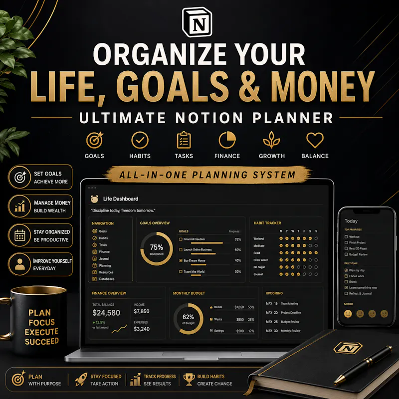 Organize Your Life, Goals & Money screenshot 3