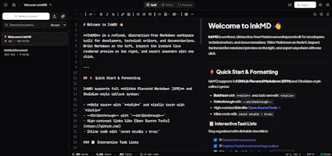 InkMD — Markdown Editor gallery image