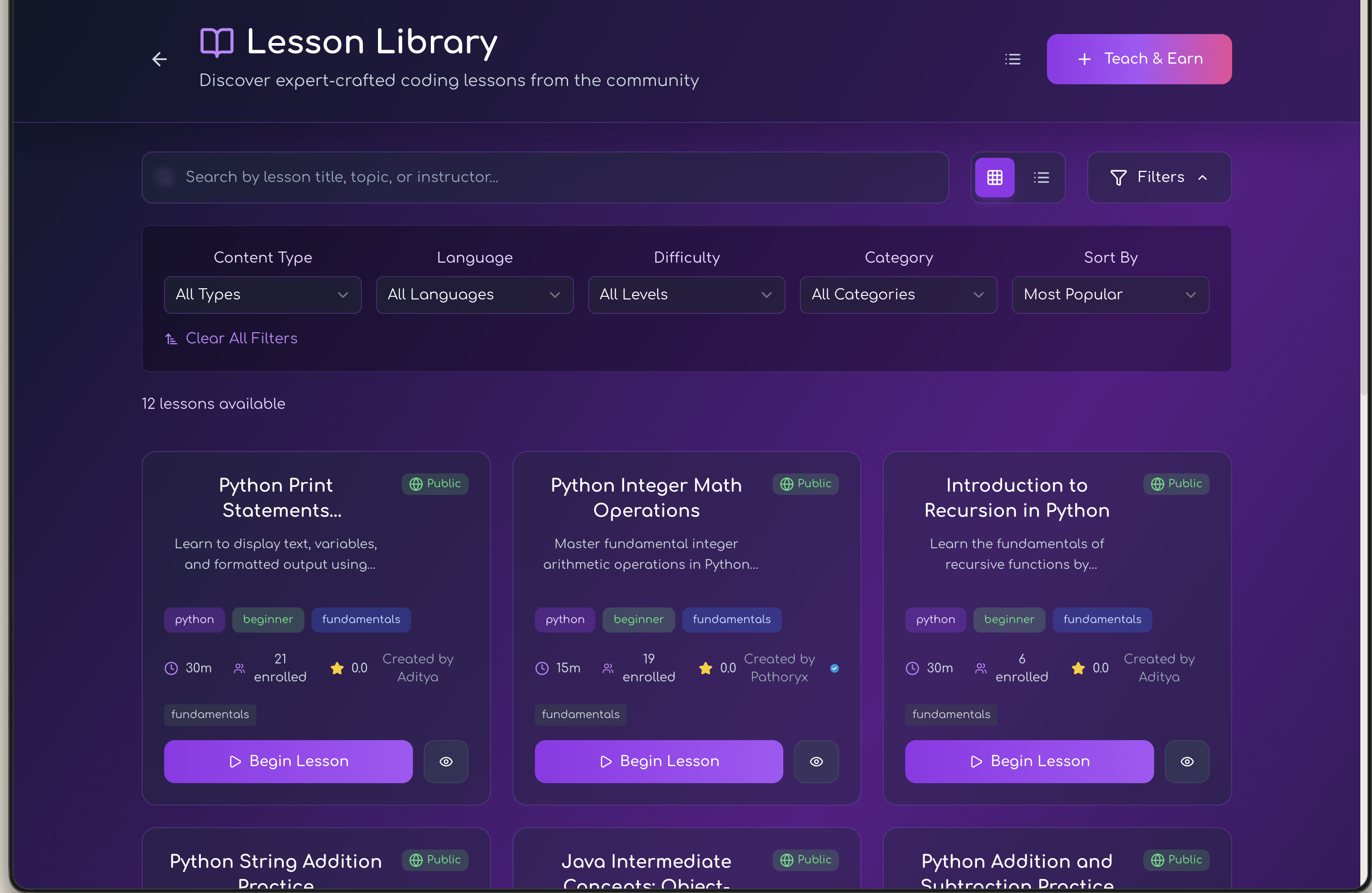 Média Pathoryx - Tutor de codage AI avec des commentaires en temps réel et des leçons personnalisées 4