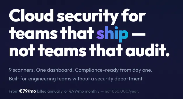 Nuvm — Cloud Security on Autopilot のプロダクトバナー