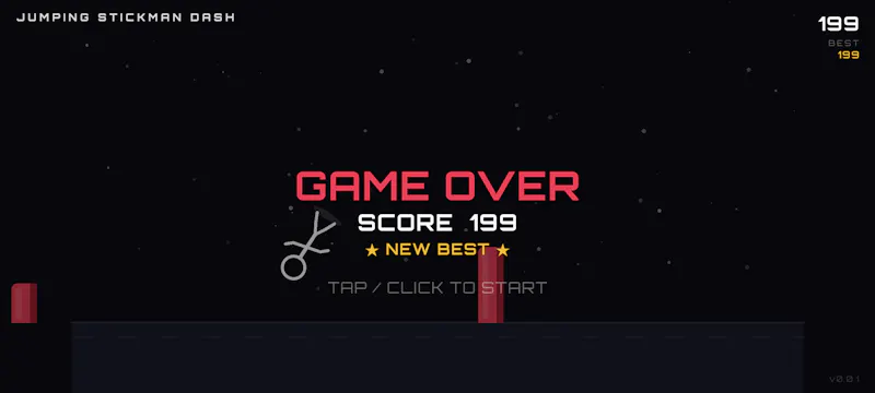 JUMPING STICKMAN DASH screenshot 5