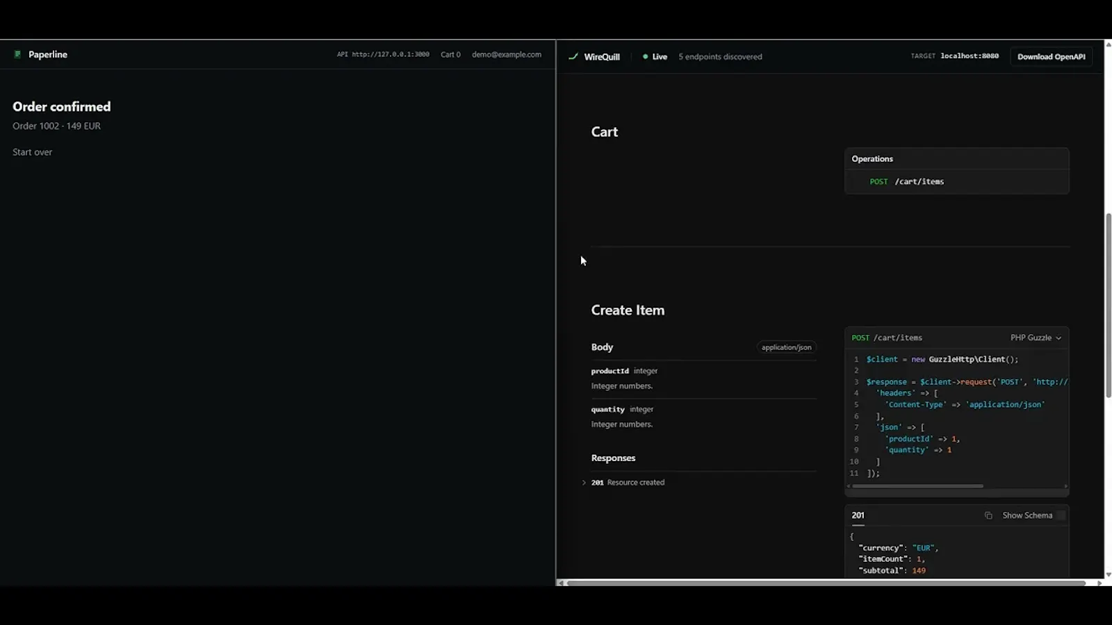 WireQuill screenshot 1 (video preview)