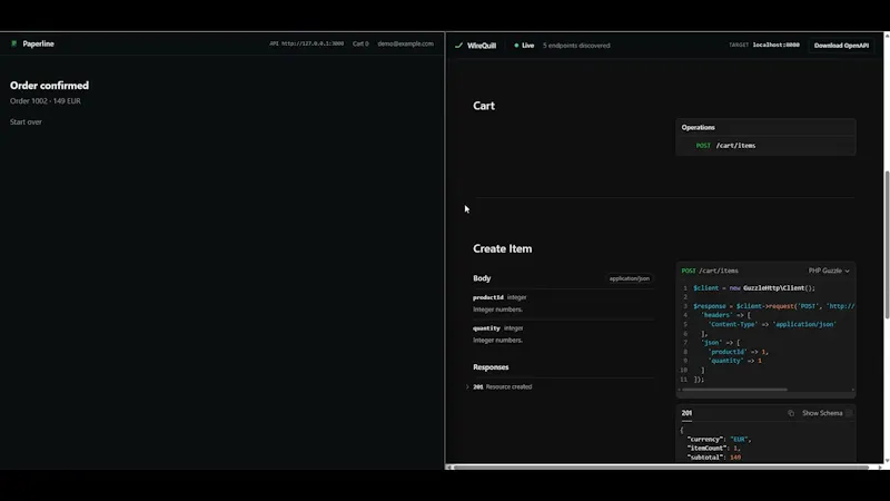 WireQuill screenshot 1 (video preview)